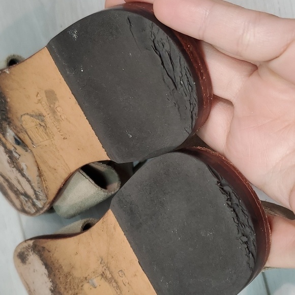 Free People Womens Torrence Suede Lace Up Taupe Sandals shoes sz 39/8.5-9 - Picture 13 of 14